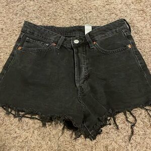 H&M High waisted denim shorts